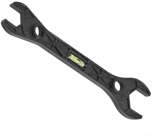 Oniissy 1Pc Shower Wrench, Shower Wrench with for Spirit Level Multi Purpose Plumbing Tools for Water Pipes, Faucets, Bathrooms, Plastic Material