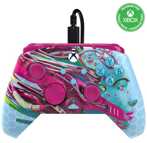 PDP Xbox REMATCH GLOW Wired controller ANDROID DREAMS