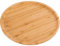 CHEFZOCO Plato redondo de madera, Plato de bambú, Plato de servicio de Madera decorativo, Plato para Pizza, Accesorio de cocina para servir, Madera bambú, Grosor 1.5 cm, Diámetro 30 cm