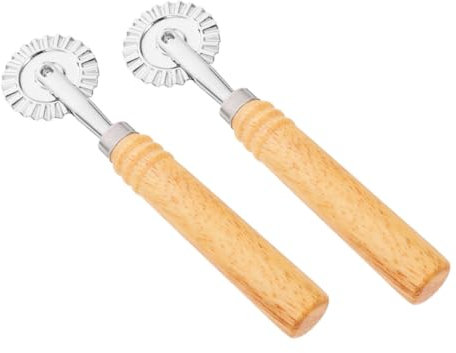 FUNOMOCYA 2stücke Rollschneider Und Teigrolle Für Gebäck Pizza Kekse Und Brot Einfach Zu Reinigen Bedienen