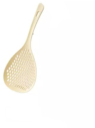 CHFYIJYHM Slotted Spoons for Cooking Yellow Colander, Household Kitchen Noodle Scoop, Plastic Multi-functional Draining Spoon, Suitable for Families, Hotels, Restaurants, Etc. Cooking Spoon Skimmer Sp