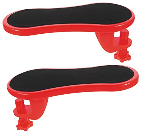 CAXUSD 2pcs Ergonomic Desk Arm Rest Wrist Support for Office Computer Mouse Pad Non-Slip Use Keyboard at Home Desk