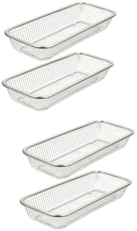 ANDRESLAD 4stücke Geschirrkorb Für Spülmaschine Vielseitiger Ablagekorb Für Backutensilien Und Obst Rostfreies Design Für Abtropfen Und Aufbewahrung