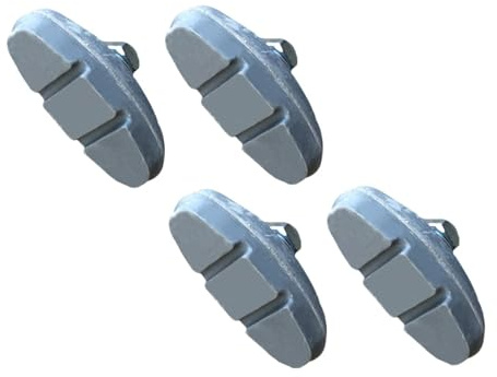 Hellery 2 Pairs V Brake Pads Kids Bike Brake Pads Rubber Universal Caliper Brake Blocks for Childrens Mountain Bicycles Replacement Parts Easy Install Non-slip Accessories Enhance Safe