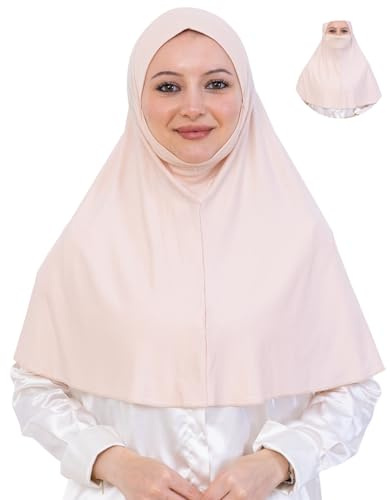 Prien Elegant Kopftuch Für Damen, Muslimische Hijab Mit Niqab, Islamische Schal Frauen, Kopftücher Für Gebetskleidung, Ramadan, Abaya