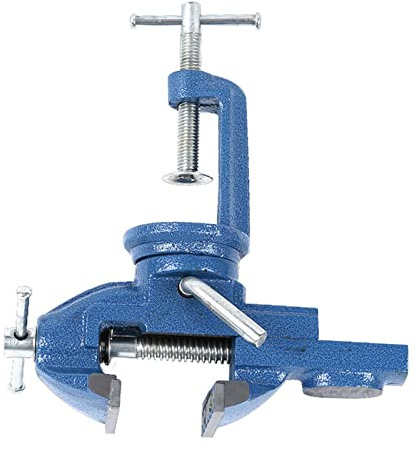 Jectse Étau d'Établi, Force de Serrage de 300 Kg, Acier Allié AU Fer, Base Rotative à 360 °, Applicable à la Maison, à L'Atelier, Aux Travaux Lgegers, à la coupé de Tuyaux, AU Fourrage, AU AU