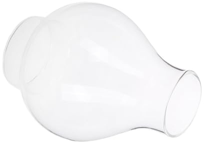 WEKADRIN Paralume Vetro Soffiato Rotondo Antivento per Lampade Olio Vintage Design Elegante e Resistente per Atmosfera Calda e Tradizionale