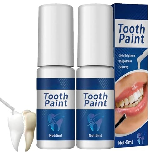Zahnlack weiß,Whitening Tooth Paint,Tooth Polish,White Enamel Paint,Teeth Whitening Paint,Instant Whitening Dental Lacquer,Instant Teeth for Polish Fleckenentfernung,Sofortige Zahnaufhellungsfarbe (2)