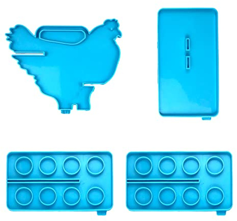 Plateau porte-œufs en résine de silicone pour 8 tasses, moules de rangement pour moulage de résine, support d'affichage personnalisé