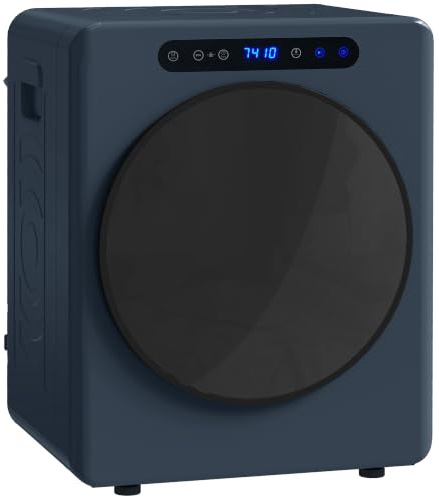HOMCOM Vented Tumble Dryer 5kg Wet Laundry/3kg Dry Capacity 1000W Blue | Compact Freestanding Tumble Dryer, Anti-Crease, ECO Modes, Multiple Timer, Heat Setting for Apartment, Home, Dorm, RVs