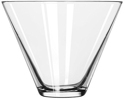 Libbey 224 Martini Stemless, 13.5 oz., 3.5 Height, 4.5 Width, 3.5 Length, Large, Clear (Pack of 12)