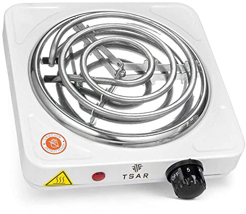 Allume charbon chicha TSAR Blanc - Plaque de chauffe pour charbon chicha naturels 1000W