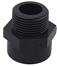 Embout filete pvc male 20 25 32 40 50 63 75 90 110mm embout a visser piscine raccord mixte pvc manchon fileté pvc (Diamètre Interne 32mm - 1 filetage)