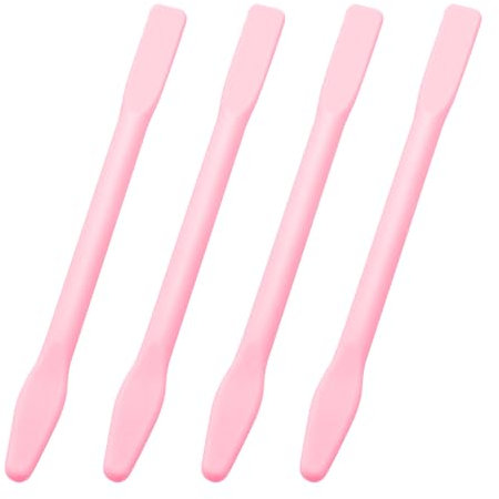 Confezione da 4 bastoncini di cera per sopracciglia antiaderenti, spatola in silicone per sopracciglia, applicatore per ceretta riutilizzabili, bastoncini di cera dura per uso domestico e salone del