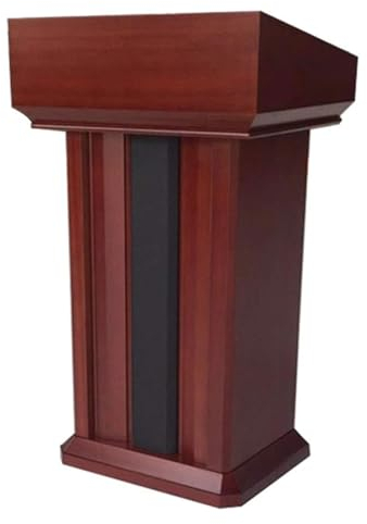 ASSICON Schräges Podium Hölzernes Vortragspodium, tragbares Rednerpult, bodenstehende Podien, Willkommens-Empfangspult für Kirchen, Konferenzen, Reden Bodenstehendes Podium