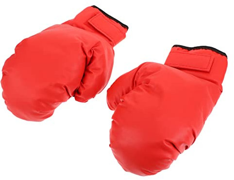 KOMBIUDA Trainingshandschuh Boxhandschuhe Professionelle Thailändische Handschuhe Sparring-Muay-Thai-Handschuhe Reißfeste Thai-Handschuhe Boxen Boxzubehör Pu Kind Thailand Rot Haushalt
