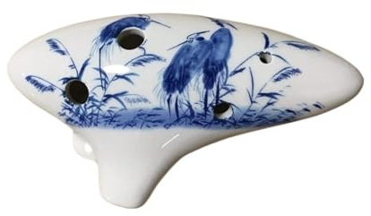 Okarinas 6-Loch-Okarina Mittelton Ac Blau-weiße Porzellan-Okarina for Anfänger for Spielen eines praktischen Musikinstruments Geschenk