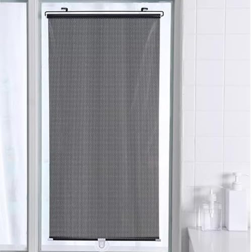 jiajulashou123 Sonnenschutz Rollos Rollo Dachfenster Ohne Bohren Rollos mit Saugnäpf Saugnapf-Rollos Isolations-Verdunkelungsrollos UV-Schutz für Küche,Auto,Fenster,Balkon (40x125cm)