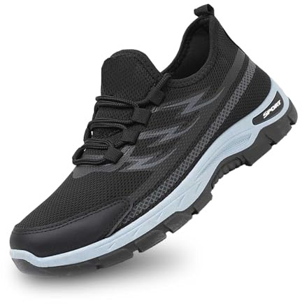 Generisch Chaussures de VTT pour homme - Respirantes - Couleur unie - Chaussures de sport confortables et légères - Chaussures de sport pour homme - 46 2