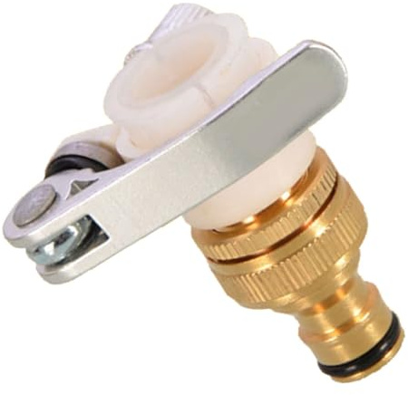 FONDOTIN Adaptateur pour Robinet Fileté Raccord Rapide Tuyau Arrosage Compatible Lave-Linge et Lavabo Cuisine Salle de Bain