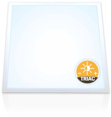 Xtend EcoLight LED Panel 62x62 Tageslichtweiß 6000K dimmbar Triac 40W | Rasterleuchte flimmerfrei Deckenleuchte Alu Slim Netzteil PLe2.2