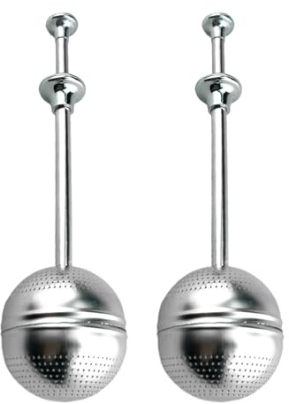 Filtres à Thé,Acier Inoxydable 2 Pièces Shaker Boule Tamis - Infuseur à Tamis à Petits Trous,Pour Café Jus Aliments Maison Bureau Voyage Cuisine Camping Amateurs de Thé