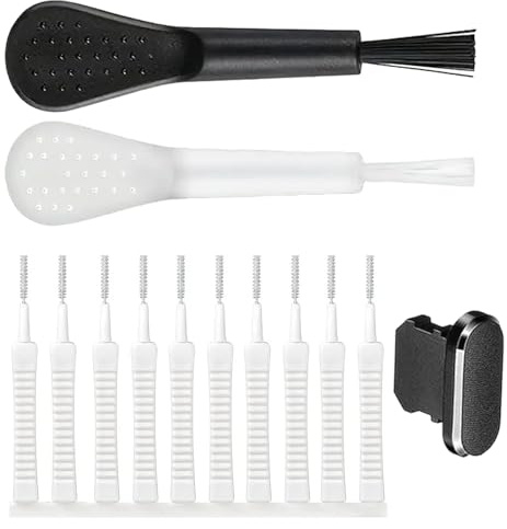 Kit de limpieza del puerto de carga del teléfono, 13 piezas antideslizante puerto de carga, reutilizable para limpiar teléfonos móviles cámaras y otros productos electrónicos