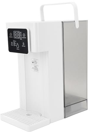 Masyrt Distributore di acqua calda a riscaldamento rapido, bollitore elettrico regolabile con 7 temperature e grande serbatoio dell'acqua da 3 litri. Dite addio alla spina UE 220 V)