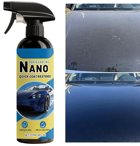 Spray Rivestimento Auto 237ml Effetto Protettivo Ripristinante | Ripristinante Lucidante per Vernice Auto Per Camper SUV Berlina Moto Fari
