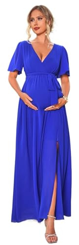 KBLDOPN Klänning för gravida kvinnor, mammakläder, babyshower, sommarklänning, eleganta graviditetsklänningar