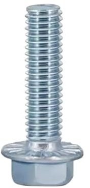 10-20 pezzi UNC 1/4-20 5/16-18 3/8-16 Testa esagonale in acciaio al carbonio con vite a flangia seghettata(3/8,20pcs UNC 1l4-20)