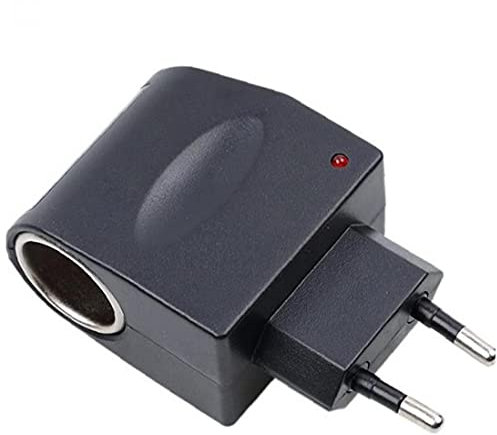 TOSSPER 1pc Plug Adaptateur Convertisseur Voiture Chargeur Allume-Cigare Mur Prise d'alimentation 220 V AC 12v DC EU Plug