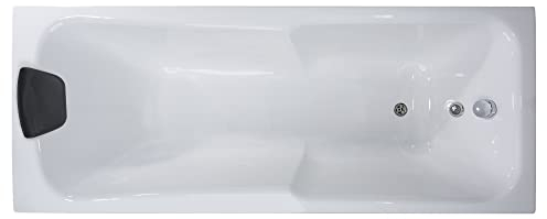 Basera® Badewanne Bali mit LED-Ambiente und Kopfstütze