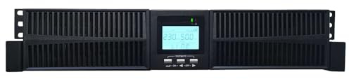 Techly Professional 365603 Gruppo di continuità ups 2000VA 1800W Online Doppia Conversione Tower/Rack con Batterie Hot Swap Nero
