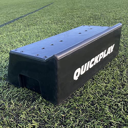 QUICKPLAY Replay Defender & Block System – Verstellbare Höhe Replay Defender mit Dual-Winkel Wiederspiel-Block Tragbarer Modularer Fußball-Rebounder – Pro Fußball-Trainingsgerät