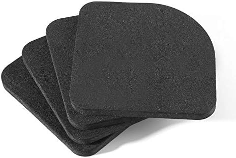 4Pcs Black Washers Shock Absorbing Mats for Refrigerator Anti Vibration Noise Pad Washing Machine Shockproof Mat Washer Pads Washing Machine Parts and Accessories