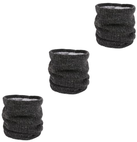 CALLARON 3-teiliger Strickschal Für Damen Warm Gemütlich Doppellagig Mit Fleece Gefüttert Runder Halswärmer Dehnbar Ein Modisches Accessoire