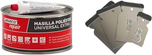 Masilla De Poliester Universal (2 Kg, Juego Espatula Carrocero Inoxidable)