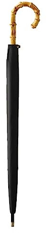 JgYiAngBq Umbrella,Parasol,Umbrella Bamboo Hook Long Handle Umbrella Large Automatic Umbrella Suitable Unisex(Size:Black)