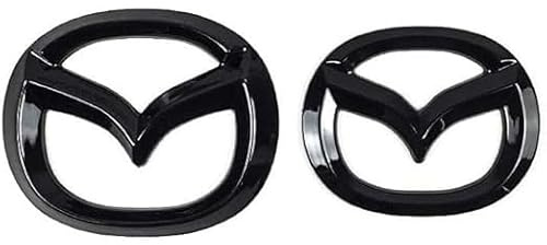 DLLHL Car Badge Emblem for Mazda 3 2010-2013, Original Quality Logo Accessory Badge Decal Sign Emblem Stickers Logo Accessories,Black