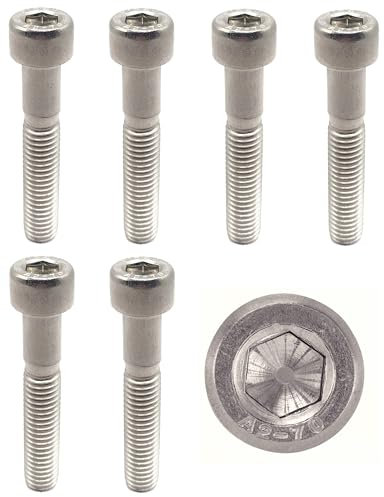 ProRaje - Viti in acciaio inox M10 x 45 mm, testa cilindrica BTR Ø 10 x 45 mm, viti M10 x 45 mm CHC a 6 esagonale incassato (chiave allen), acciaio inossidabile A2-70 (V2A/304), ISO 4762/DIN 912: set