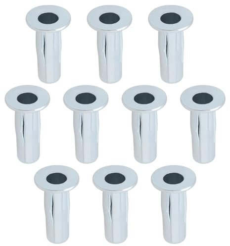 OTOTEC 10 dadi espandibili M6 per rivetti ciechi, tipo lanterna, per bicicletta, moto, industria automobilistica, mobili, 6 x 27 mm, argento