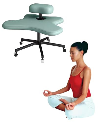 Kniestuhl Aktive Bürostühle Ergonomischer Kniestuhl, Bürostuhl mit gekreuzten Beinen, robuster Hocker mit gekreuzten Beinen für unter den Schreibtisch, Kniestuhl mit Rollen für Büro/Zuhause/