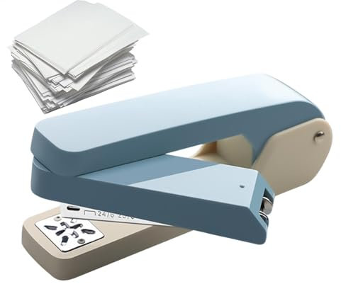 Bookbinding Stapler - Rotate Desk Stapler, Portable Swivel Clasping Tool | Stapling Machine with Precision and Speed, Documents Binding Tools for Office School Commercial, 5.51x2.36 Inches
