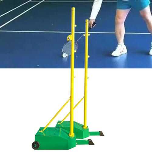 ExoticaBlend Volleyballnetz Badminton-/Volleyballnetz Volleyballständer für den Außenbereich mit Rädern, mit befüllbarer Basis, Green-withoutnet