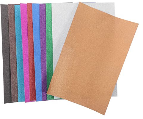 Angoily 20blätter Selbstklebendes Gold Glitzerpapier Bastelpapier Zum Selbermachen Vielseitig Einsetzbar Für Scrapbooking Und Diy-projekte