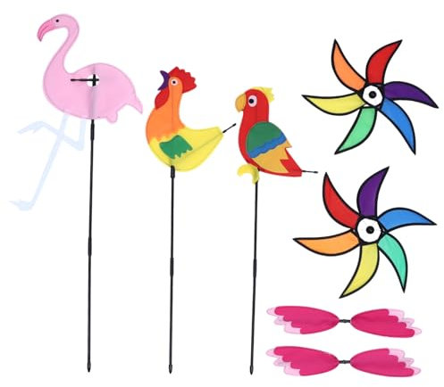 ifundom 3pièces à Vent De Dessin Animé Jouets De Moulin à Vent Décoration pour Jardin Cour Maison