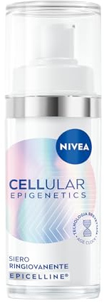 NIVEA Cellular Epigenetics Siero Ringiovanente 30 ml, Siero viso antirughe che riduce i segni dell'età in 2 settimane, Face serum con Acido Ialuronico ed Epicelline per una skincare ringiovanente