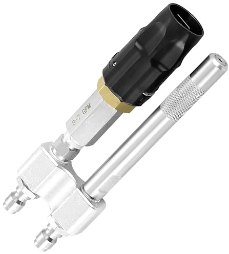 TasuoX M5 Twist Nozzle for Pressure Washer - Adjustable Long Range Shooter Tip with 1/4 Quick Connect, 3-7 GPM High Reach Soap Nozzle for Soft Wash & Downstream Cleaning