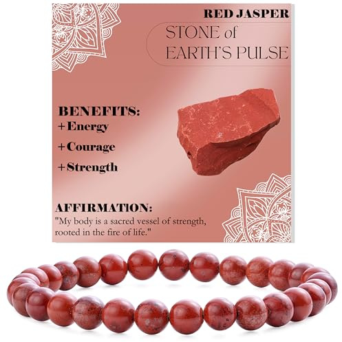 Bivei Perlenarmband für Frauen 6mm Halbedelstein dehnbarer elastischer Schmuck Yoga Geschenke